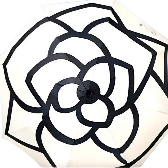 Camilla Flower Umbrella in Black or White NWOT - Picture 2 of 5
